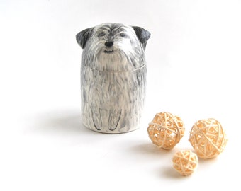 Personalized Dog Urn with Semi-spherical cover, with Name or without Name. Special Memory. Multipurpose Box. Made To Order