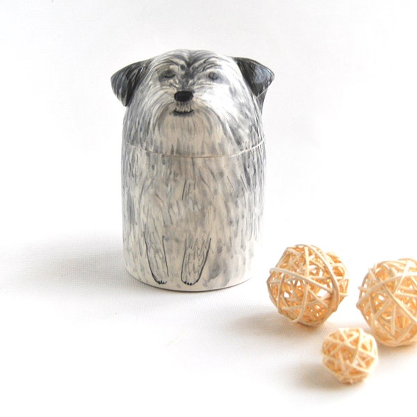 Personalized Dog Urn with Semi-spherical cover, with Name or without Name. Special Memory. Multipurpose Box. Made To Order