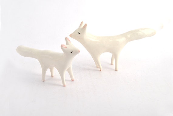 arctic fox figurine