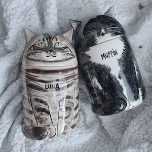 Personalized Cat Urn with Semi-spherical cover, with Name or without Name. Special Memory. Multipurpose Box. Made To Order image 11