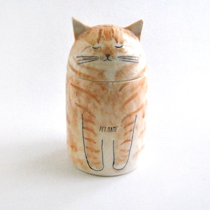 Personalized Cat Urn with Semi-spherical cover, with Name or without Name. Special Memory. Multipurpose Box. Made To Order image 7