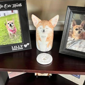 Personalized Dog Urn with Semi-spherical cover, with Name or without Name. Special Memory. Multipurpose Box. Made To Order image 11