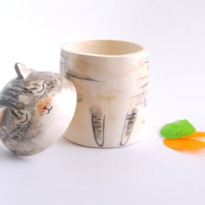 Personalized Cat Urn with Semi-spherical cover, with Name or without Name. Special Memory. Multipurpose Box. Made To Order image 6