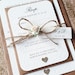 Nikki reviewed Elegant, Vintage, Ivory Rose and Champagne Gold Glitter Heart Wedding Invitation Set with Twine Bow and Tag Detailing