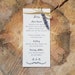 ana baratta reviewed Rustic, Vintage, Lavender and Raffia Menu Card