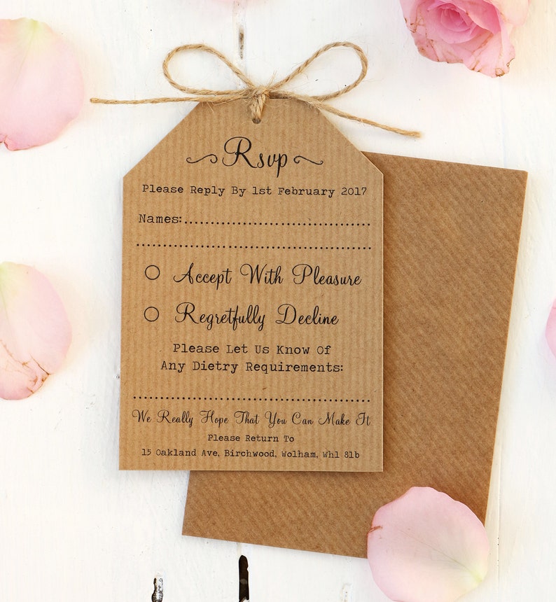 Rustic Rose Wedding Invitation Set Rustic Wedding Invitation - Etsy UK