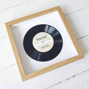 Personalised Vinyl Record Frame Wedding Gift, Anniversary Gift First Dance, Special Song, Wedding Song, Our Song image 5