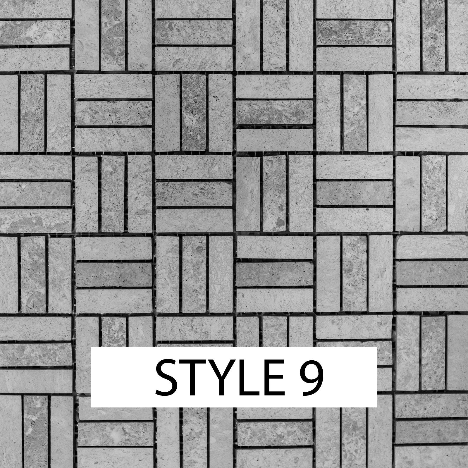 Mosaic Tile Stickers for Kitchen or Bathroom Black Grey Etsy UK