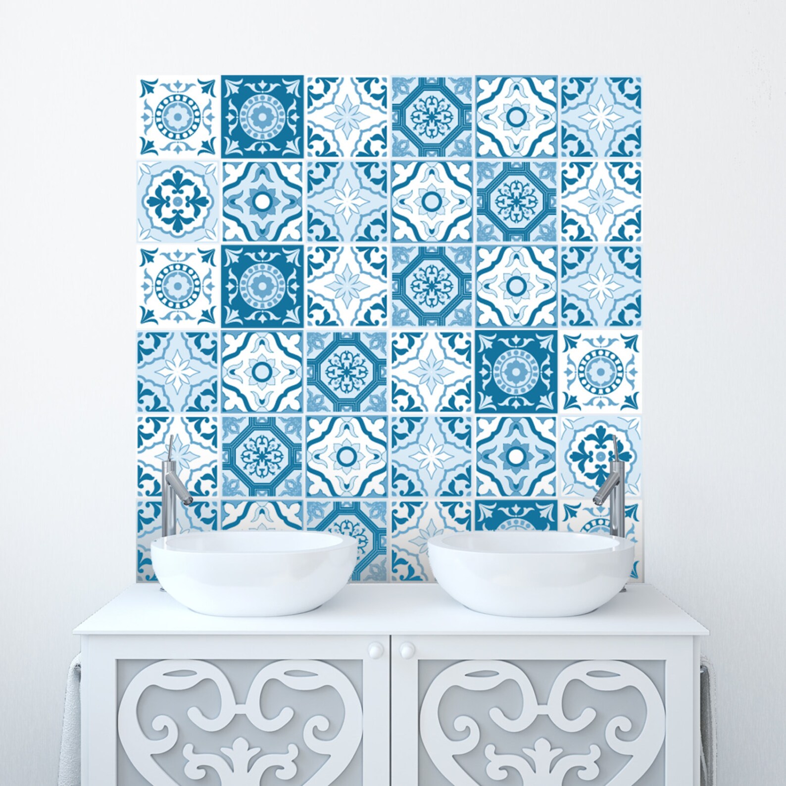 Traditional Tile Stickers for Kitchen or Bathroom 150mm X Etsy UK