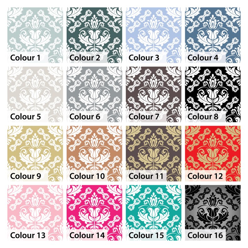Damask Tile Stickers Baroque Transfers for Kitchen Bathroom Etsy