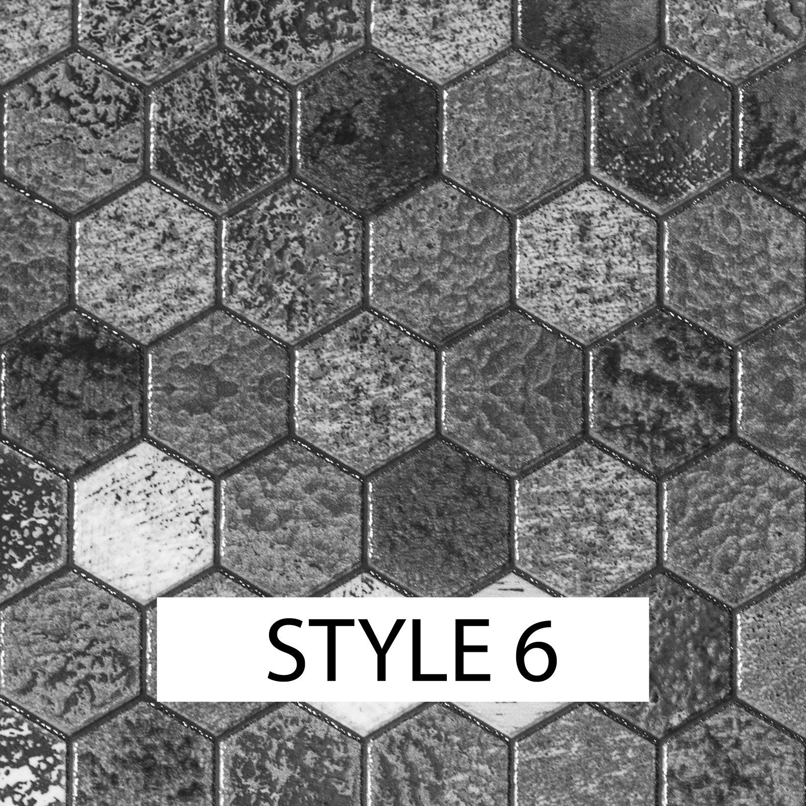 Mosaic Tile Stickers for Kitchen or Bathroom Black Grey Etsy UK