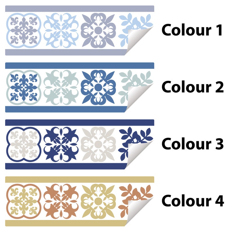 Traditional Border Tile Stickers Transfers for Kitchen Etsy