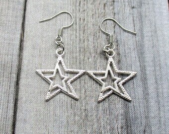 Star Earrings Star Jewelry  Gift For Her Gifts Under 20 Star Gift