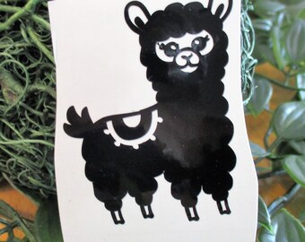 Vinyl Llama  Decal For Water Bottle Alpaca Sticker Cup Sticker Laptop Decal Car Decal
