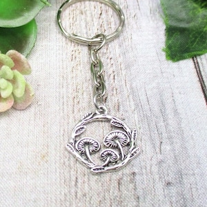 Mushroom Keychain Mushroom Gifts For Her / Him Fungi Keychain Forest Keychain Toadstool Keychain