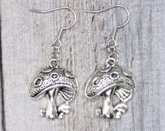 Mushroom Earrings Mushroom Gifts For Her Mushroom Jewelry  Cottage Core