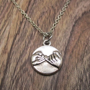Pinky Promise Necklace Pinky Promise Jewelry Gifts For Her / Him Best Friend Gifts Mom Gifts For Girlfriend