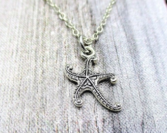 Starfish Necklace, Starfish Charm Necklace Ocean Jewelry Starfish Jewelry,  Beach Jewelry, Beach Necklace Gifts For Her