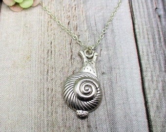 Snail Necklace Snail Jewelry Garden Gifts For Him / Her