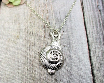 Snail Necklace Snail Jewelry Garden Gifts For Him / Her