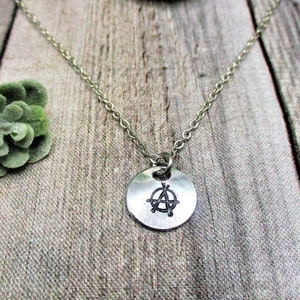 Anarchy Necklace Anarchy Jewelry Gifts For Him/ Her Anarchist Charm Necklace Anarchist Jewelry