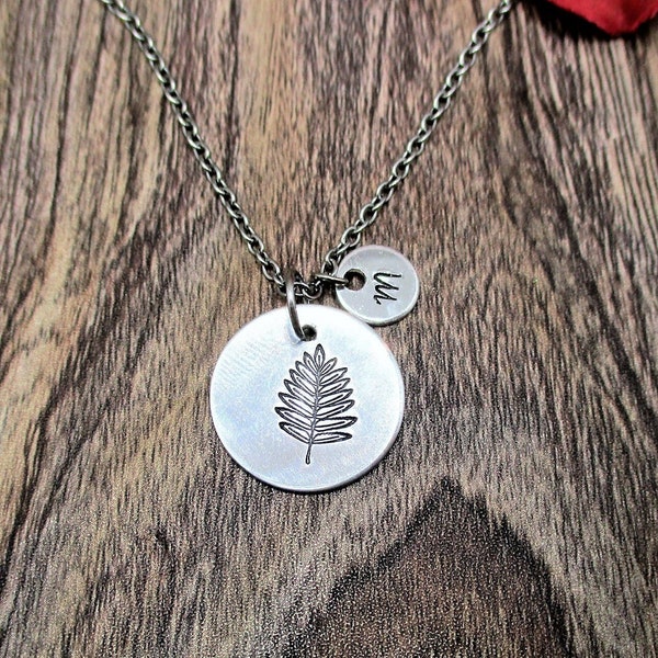 Rowan Leaf Necklace Personalized Gifts For Her / Him Celtic Tree Zodiac Leaf Jewelry Birth Leaf Jewelry
