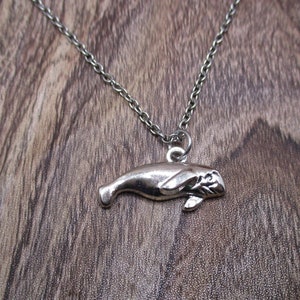 Seal Necklace Nautical Ocean Necklace Manatee Jewelry, Nautical Gifts For Her / Him Manatee Necklace Seal Jewelry