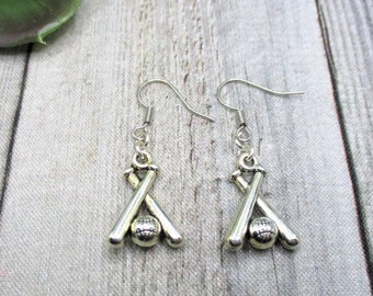 Baseball Bats Earrings Sports Earrings Sports Jewelry Baseball  Jewelry Baseball Earrings Baseball Bat Jewelry