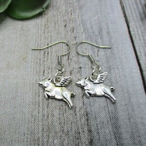 Flying Pigs Earrings Pig Earrings Gifts For Her When Pigs Fly Jewlery Animal  Jewelry