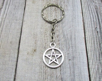 Pentacle Keychain Pentagram Witch Gifts For Her / Him