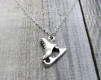 Ice Skate Necklace, Sports Ice Skate Charm Jewelry, Sports Jewelry, Ice Skating Gift, Ice Skater Gifts For Her