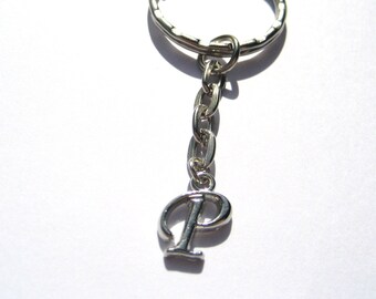 Initial Keychain Letter Keychain Initial Key Ring  Letter Key Ring Personalized Gifts