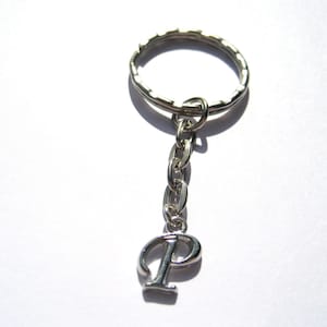 Initial Keychain Letter Keychain Initial Key Ring  Letter Key Ring Personalized Gifts