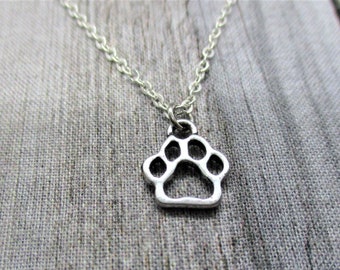 Dog Paw Necklace, Paw Print Necklace, Paw Necklace, Pet Lover Necklace, Dog Paw Jewelry, Paw Print Jewelry Paw Jewelry Pet Parent Gifts