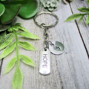 Hope Llavero motivacional Llavero personalizado Regalo personalizado con sello de mano Regalos personalizados para ella