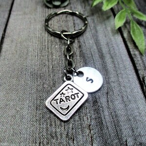 Tarot Deck Sleutelhanger Gepersonaliseerde Tarot Sleutelhanger Tarot Cadeau Aangepaste Tarot Kaart Sleutelhanger Geschenken Voor Haar