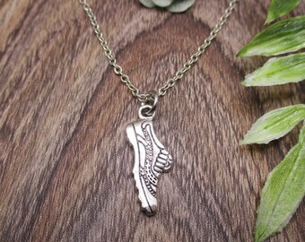Running Shoe Necklace Sports Necklace Runners Gifts For Her / Him Running Shoe Jewelry