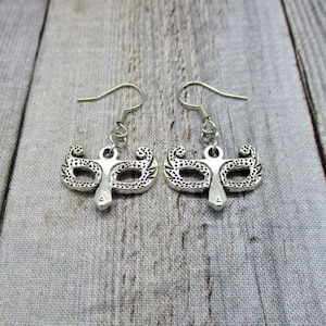 Fox Masquerade Mask Earrings  Mardi Gras Earrings Fox Earrings  Masquerade Jewelry Fox Jewelry Mask Jewelry Hooks Or Clip Ons