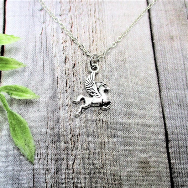 Pegasus Necklace Pegasus Mythology Necklace Fairycore Gifts For Her Pegasus Jewelry