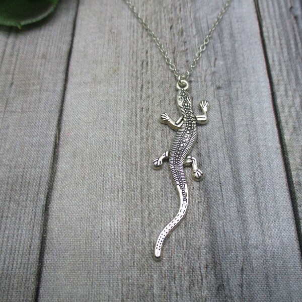 Gecko Necklace Etsy