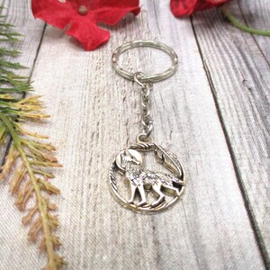 Howling Wolf  Keychain Animal Keychain   Gifts For Her/ Him