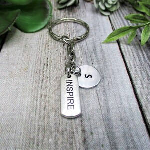 Inspirar Llavero Llavero Motivacional Regalo Personalizado Con Sello de Mano Regalos Personalizados Para Ella/ Él