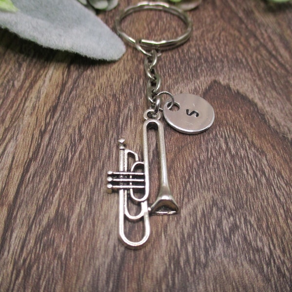 Trombone Keychain Etsy