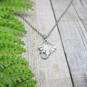 Stingray Necklace, Ocean Necklace, Stingray Jewelry, Beach Necklace  Gifts For Her