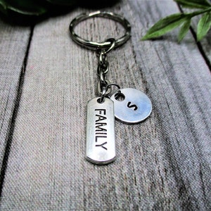 Llavero familiar Llavero motivacional Regalo familiar personalizado con sello de mano Regalos personalizados para ella