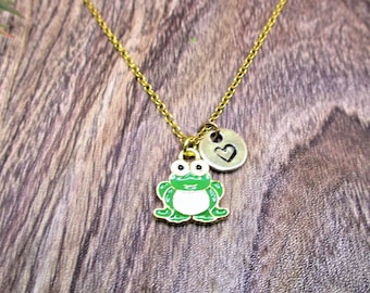 Frog Necklace Personalized Jewelry Frog Gift for Her Frog Gift Frog Jewelry
