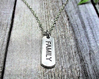 Family Necklace Motivational Jewelry Gifts For Her Family Jewelry Family Charm Necklace With Words