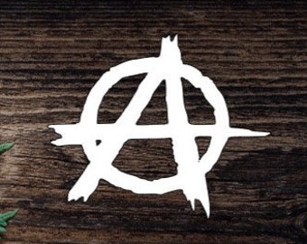 Vinyl Anarchy Decal For Water Bottle Anarchy Sticker Cup Sticker Laptop Decal Car Decal Anarchist Decal