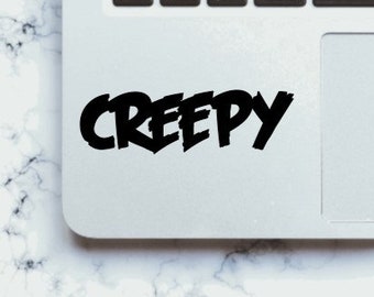 Vinyl Creepy Decal For Water Bottle, Tumbler CupVinyl Creepy Sticker Laptop Decal Car Decal Creepy Gift