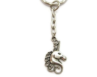 Unicorn Keychain  Mythology Keychain Mythology Lovers Gift Unicorn Lovers Gifts Under 10 Fantasy Keychain